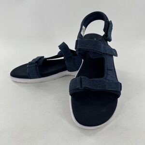 Easy Spirit Womens Sandal 11 M Slingback Open Toe Blue Denim Comfy Travel Tillie